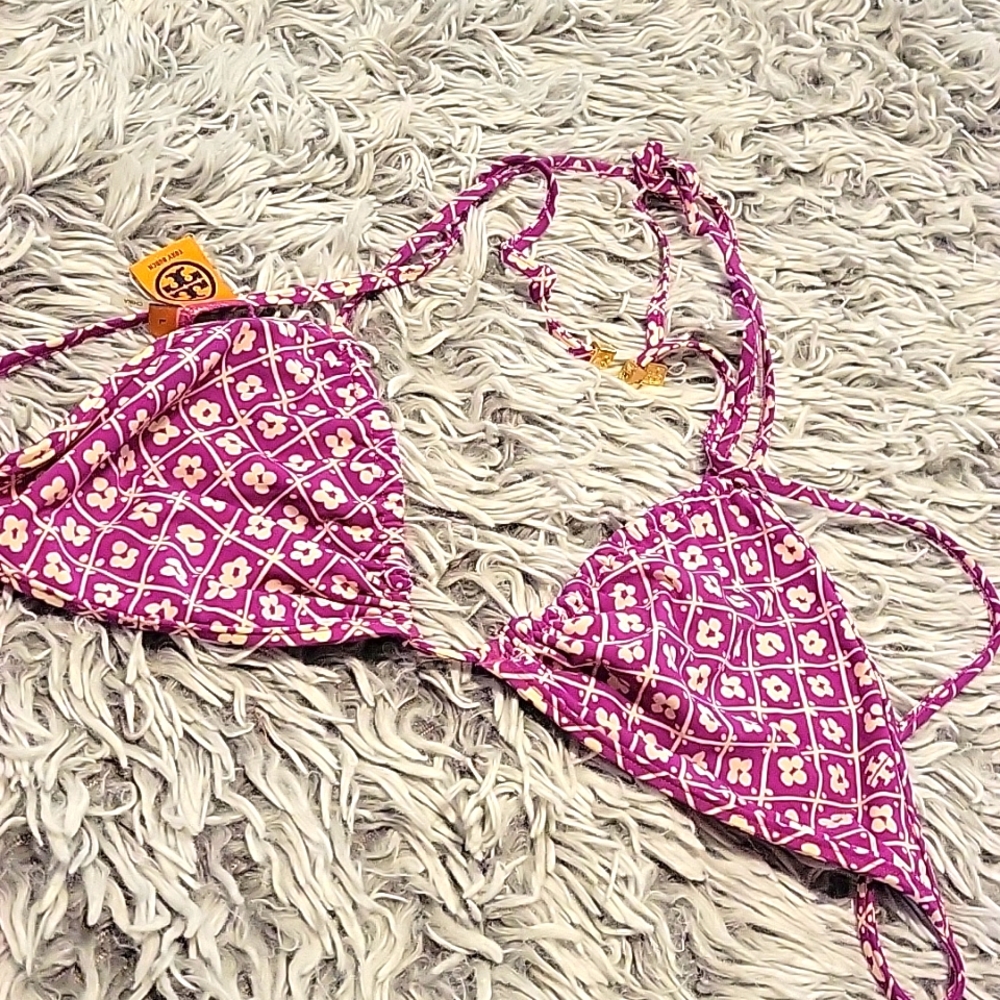 Tory Burch reversible bikini 👙 top size large